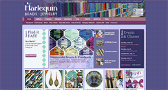 Desktop Screenshot of harlequinbeads.com